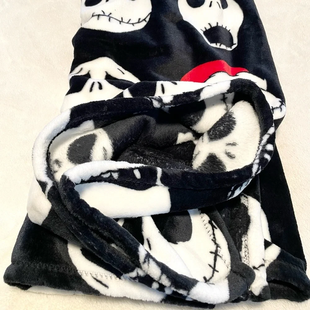 New Tim Burton’s Nightmare Before Santa Jack Skellington Plush Blanket Throw